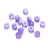 Acrylic two-tone large hole beads - purple (6*9mm)