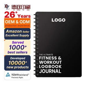 Custom Gym Workout Log Journal Planner Fitness Training Notebook for Bodybuilding and Weightlifting Goals Progress Tracking