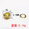 Round-edged eyelet gold 3.5mm