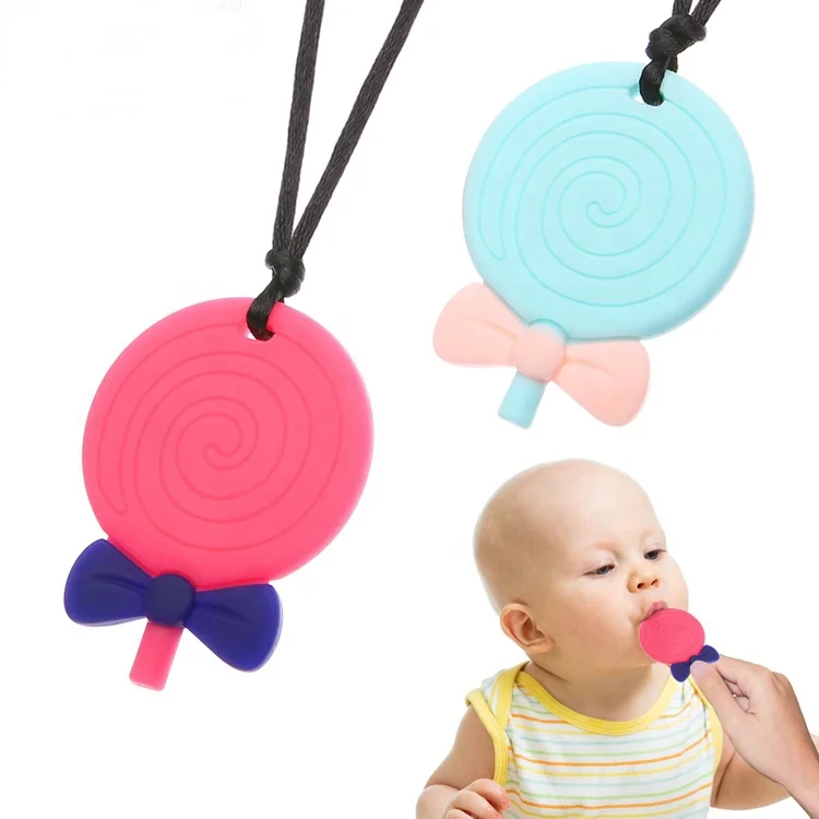 Cute Lollipops Silicone Teether Bpa 
