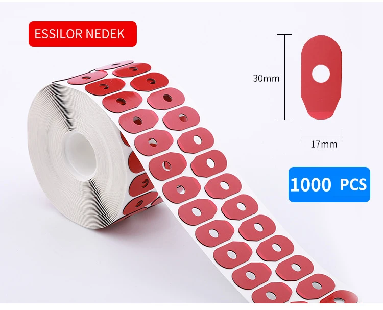 Rightway Brand  1000 PCS Anti Slip Lens Blocking Pads 3T-A23DR Optical Anti Slip Sticker Adhering Edging Pads