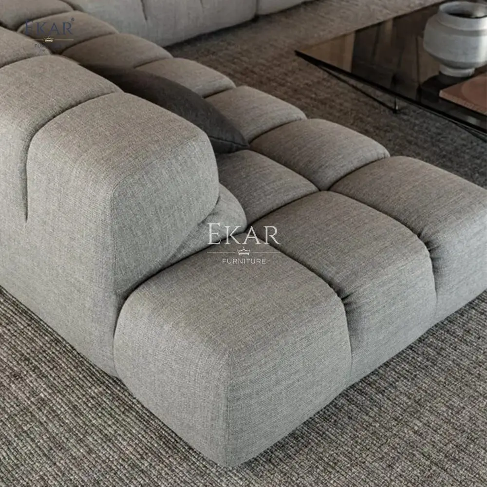 product new design modular sofa metal clasp modular sofa with versatile bottom connectors leather sectional-69