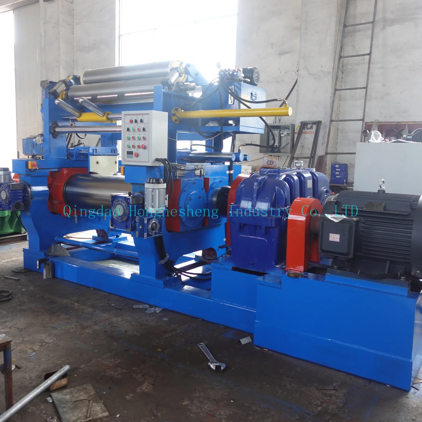 XK450 Automatic Rubber Open Mixer 18inch Rubber Mixing Mill With Auto Stock Blender