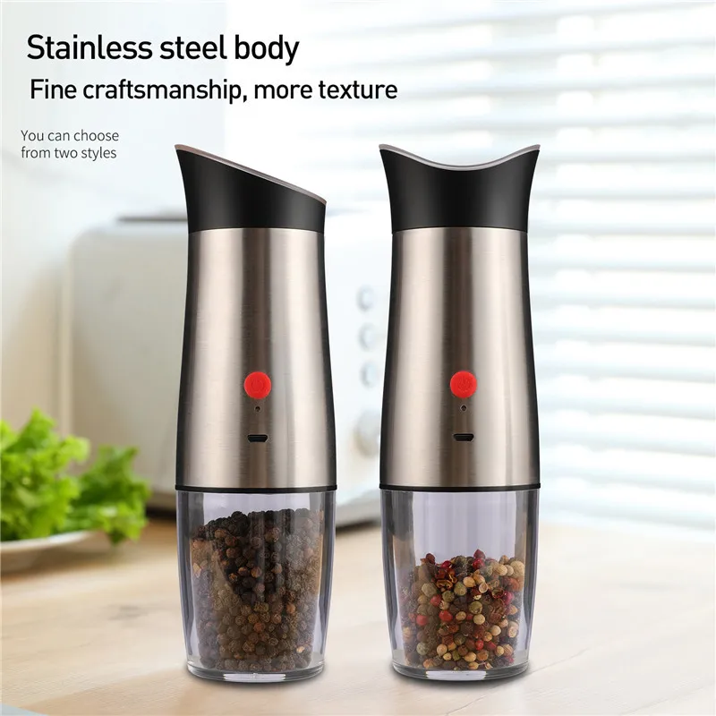 Dropship Electric Salt Pepper Grinder USB Rechargeable Pepper Mill