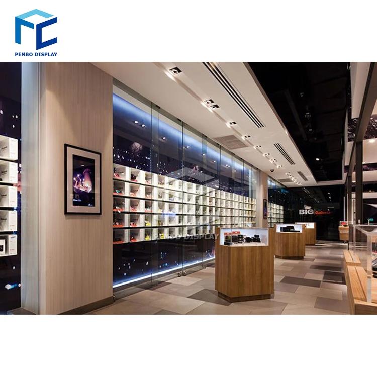 Modern Camera Counter Shop Interior Design Customized Electronic Display Mobile Phone Shop Furniture