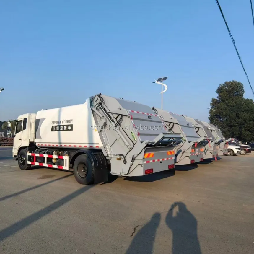 Dongfeng LHD or RHD 20m3 Garbage Truck 6x4 10wheels Garabage Compactor ...