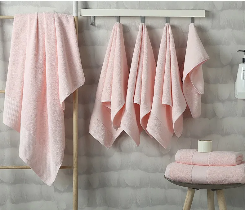 Cotton Bath Towel 80*190cm Ultra Soft Quick Drying Thicken Hotel