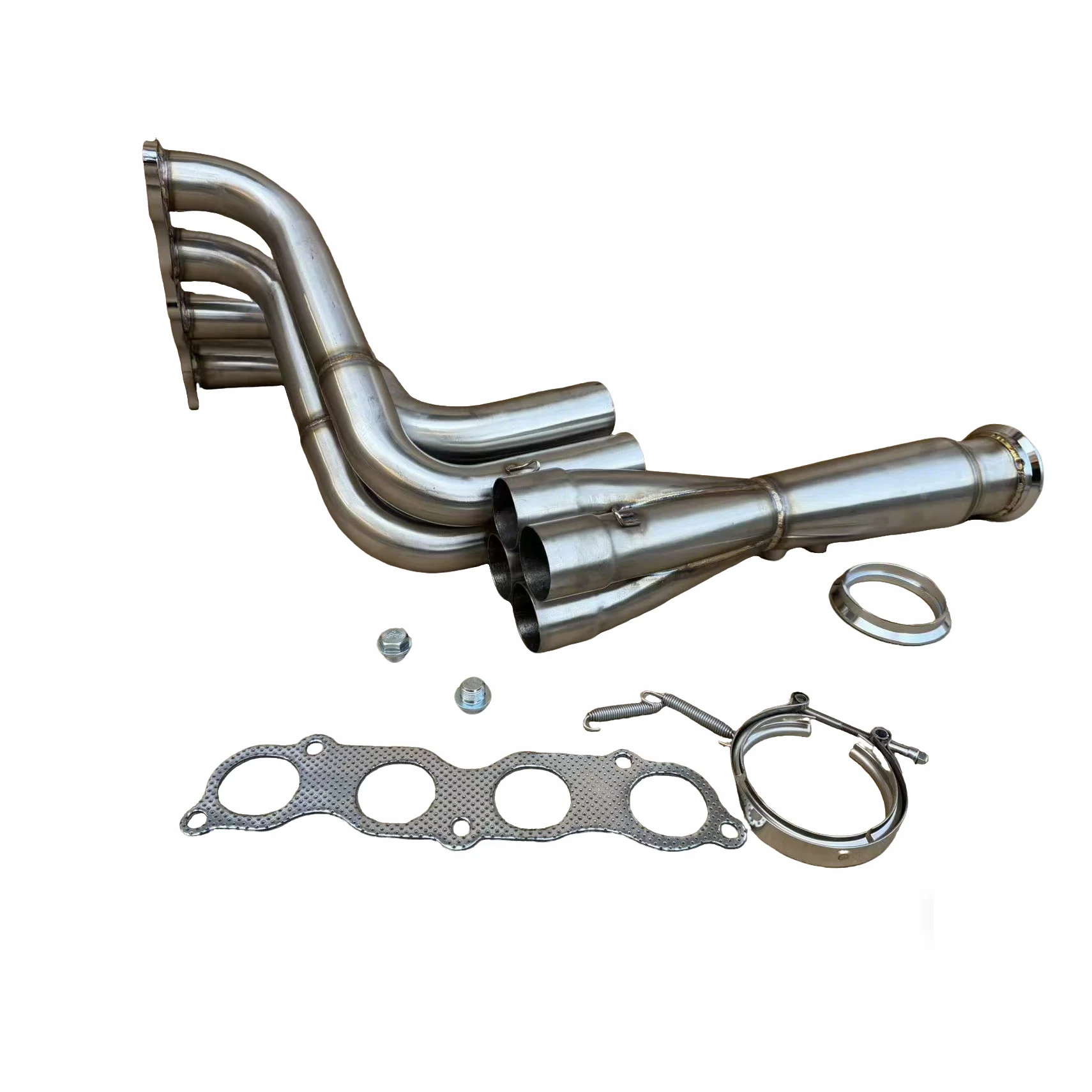 K Swap K20 K24 Megaphone 3" Exit 4-1 Header Integra EG EK DC2 Honda Acura Civic V Band Exhaust