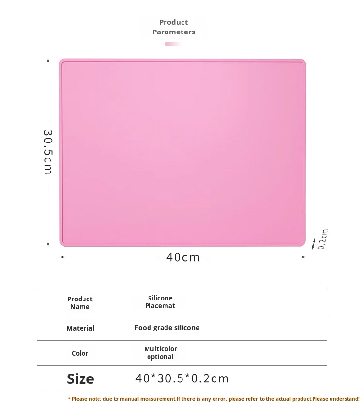 High-Temperature Resistant Non-Slip Square Silicone Placemat with Thickened Border Anti-Overflow Tablemat for Children factory