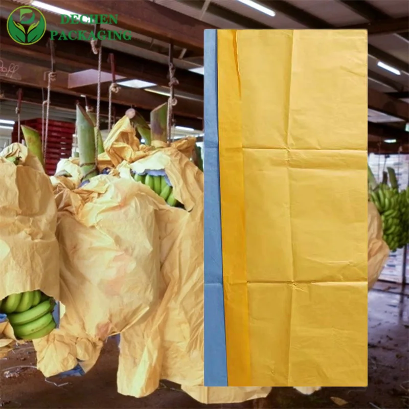 Orange Bags For Farmland Garden Banana Fruit Protection Wrapping Paper Bag
