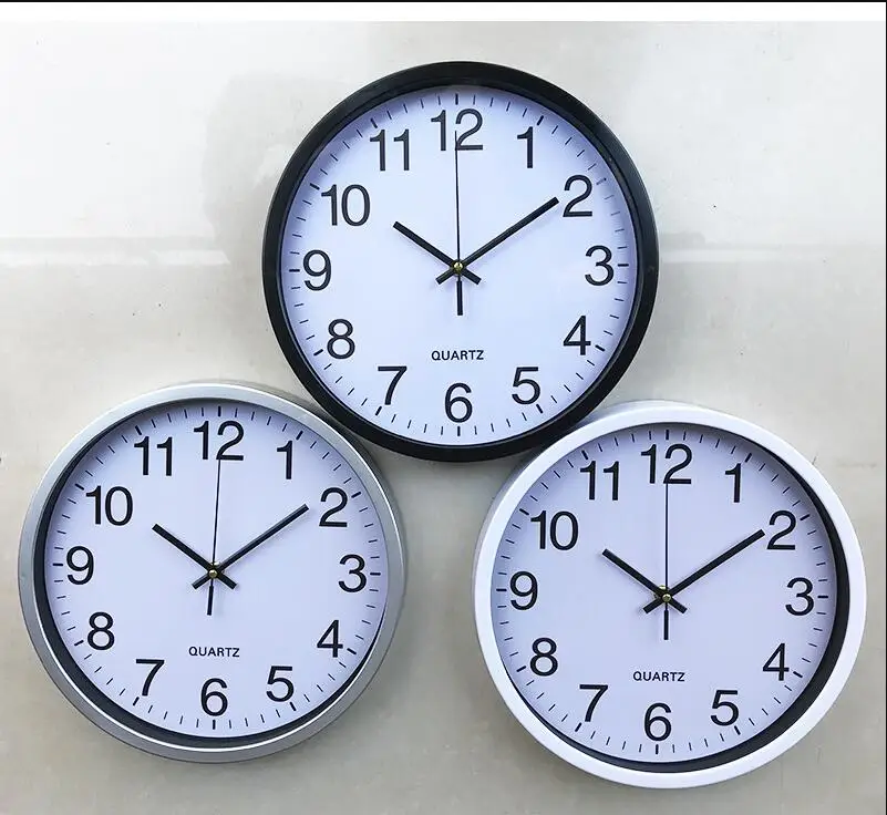 Оптовая продажа с фабрики рекламных подарков 12 дюймов круглые пластиковые кварцевые настенные часы вы легко сможете повесить в любом