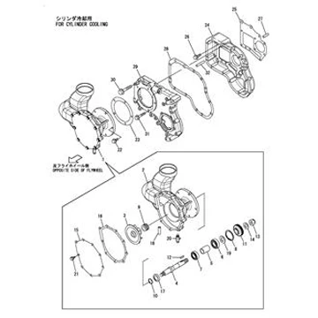 Factory Price for Yanmar 6AYM Engine Gasket, Pump Cover 148660-42632