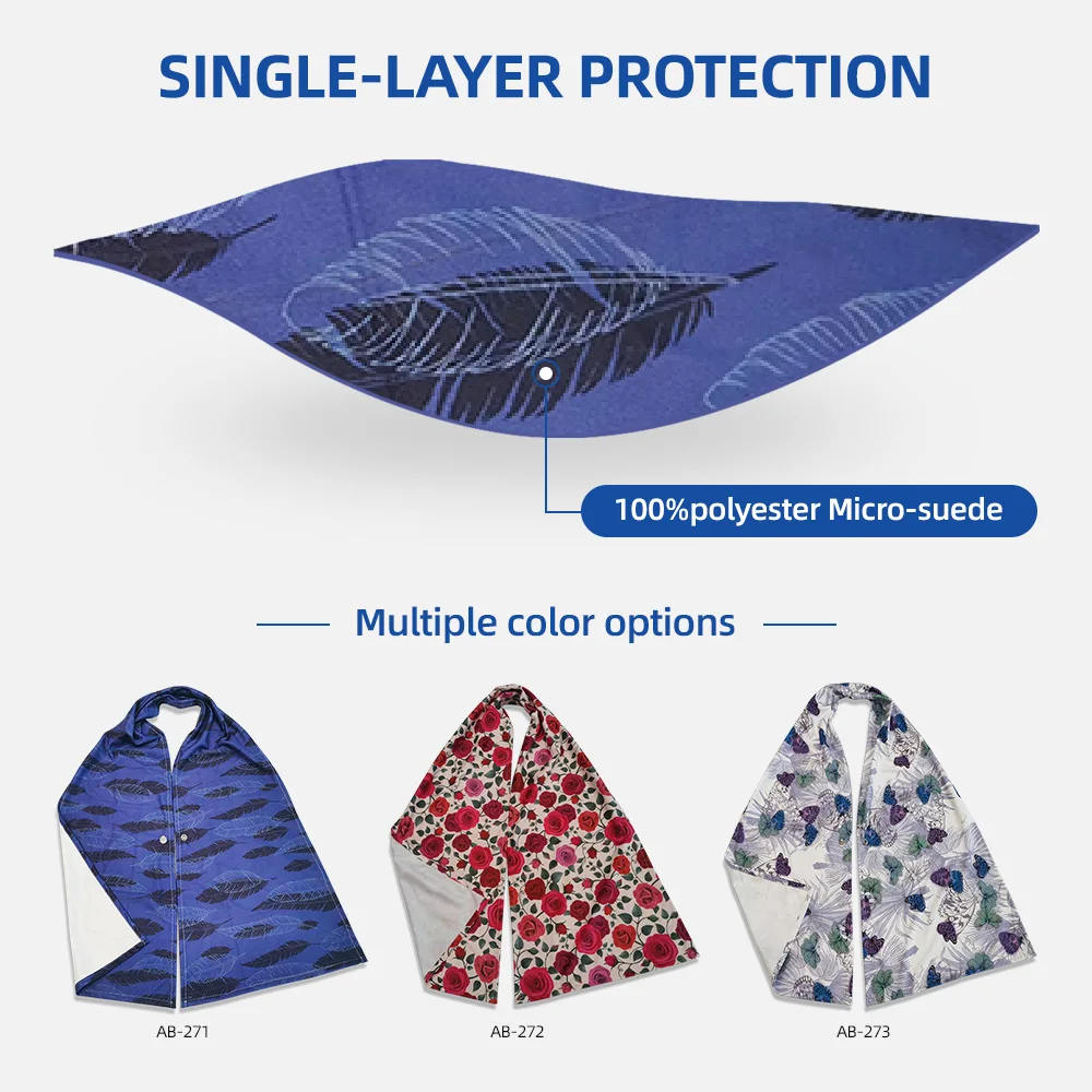Wholesale Washable Dining Adjustable Snap Closure Adult Bibs Scarf for - product detail 5