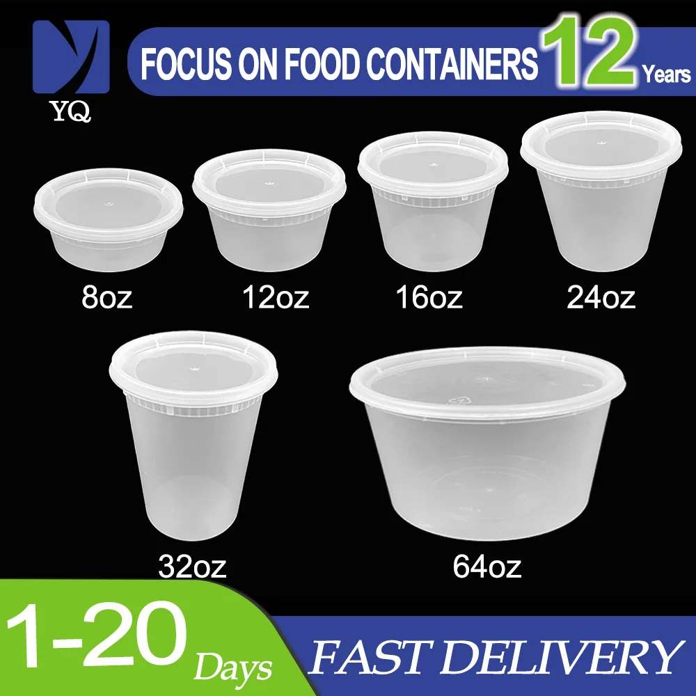 8oz Plastic Soup Container (240pcs)