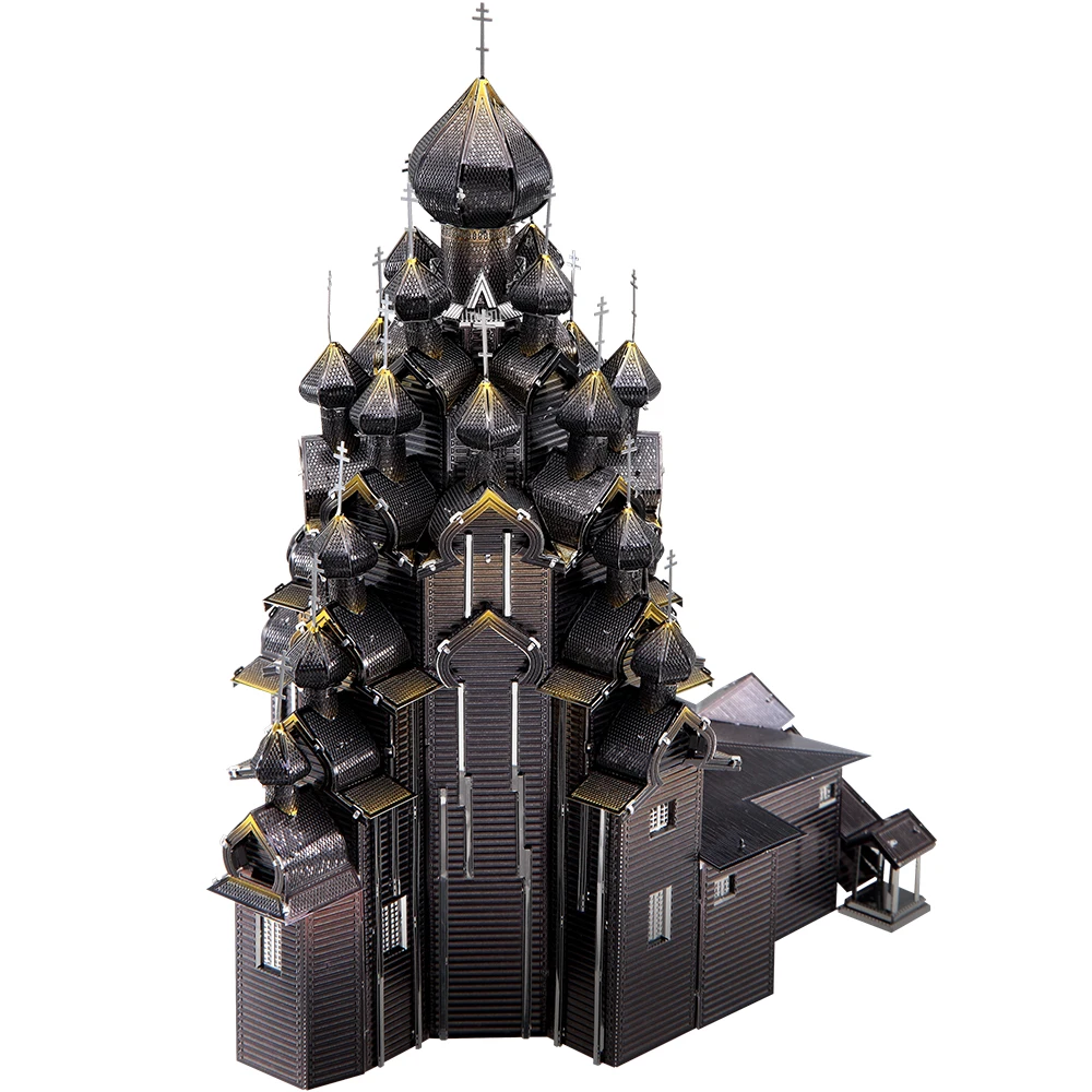 Piececool Transfiguration Cathedral Russian Church Models Architecture Building Kits  Craft  DIY 3D Metal Puzzle Toys Model Kits