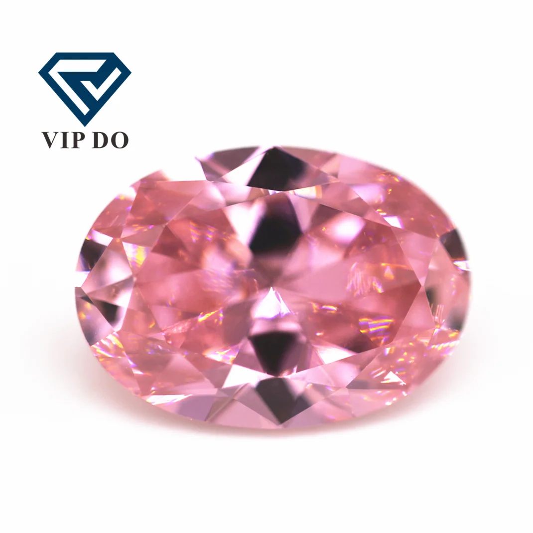 5A Grade Quality 2*3mm-15*20mm Oval Cut Multi Color Cubic Zirconia Loose  Gemstones Synthetic Oval Shape Faceted Cut CZ Stones