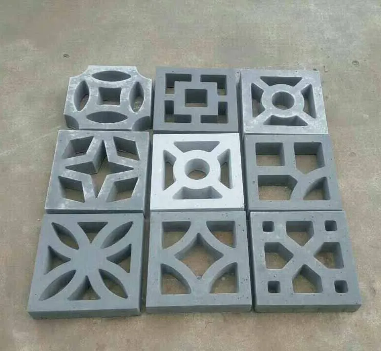 Rubber Breeze Block Mold New Design European Design Art Fence Breeze Block Molds
