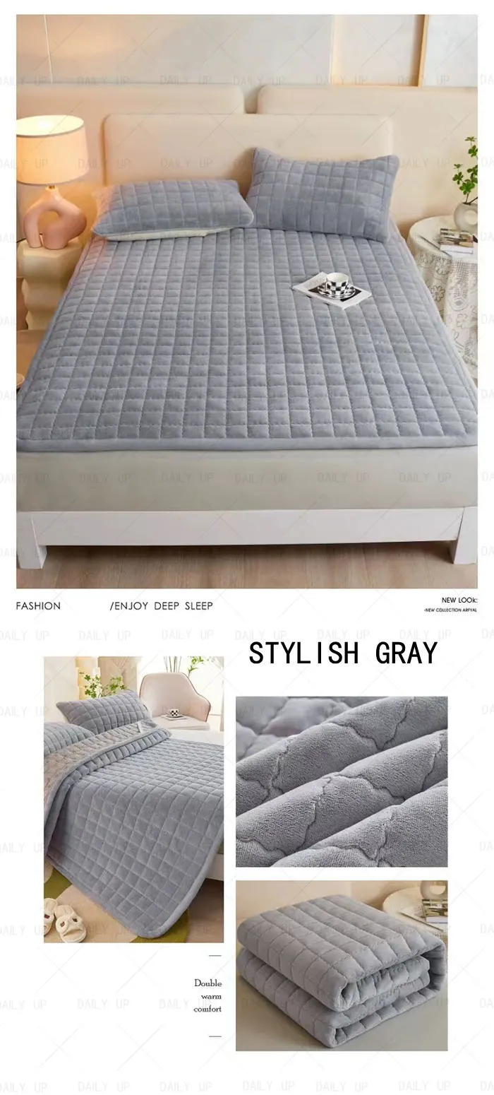 Padded Soft Bed Mattress Cover Topper Adults King Size Air Breathable Comfortable Sleep Bedding Mattress For Hotel Bedroom