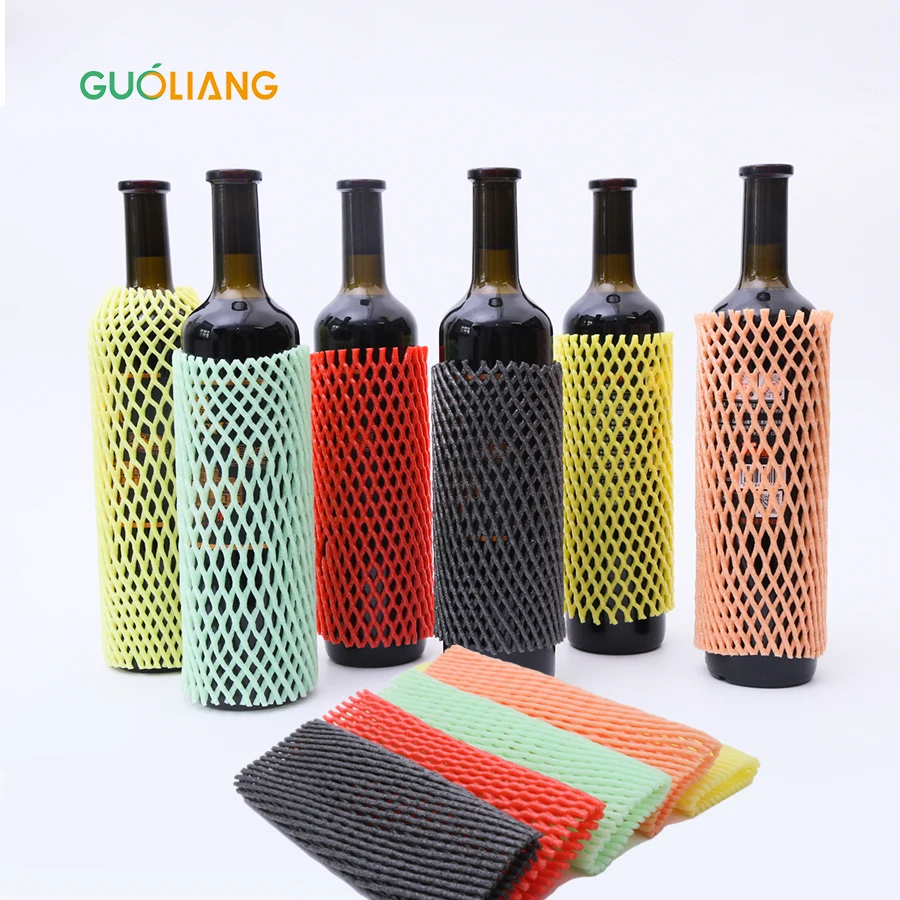 Plastic Mesh Sleeving Net for Wrapping Papaya Foam Mesh Bottle Protector