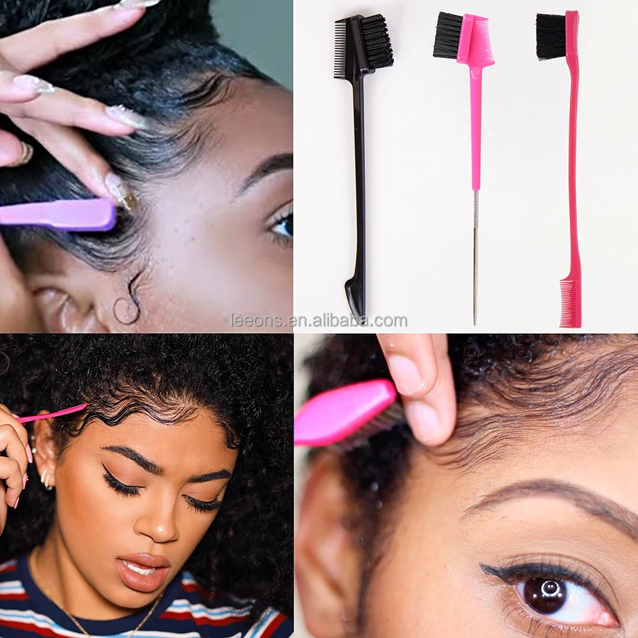 Wholesale Custom Logo Hair Tools Lace Wig Baby Hair Edge Brush Pintail