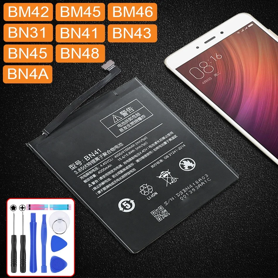 Xiaomi Redmi Note Battery 4000mah, Double IC Protection