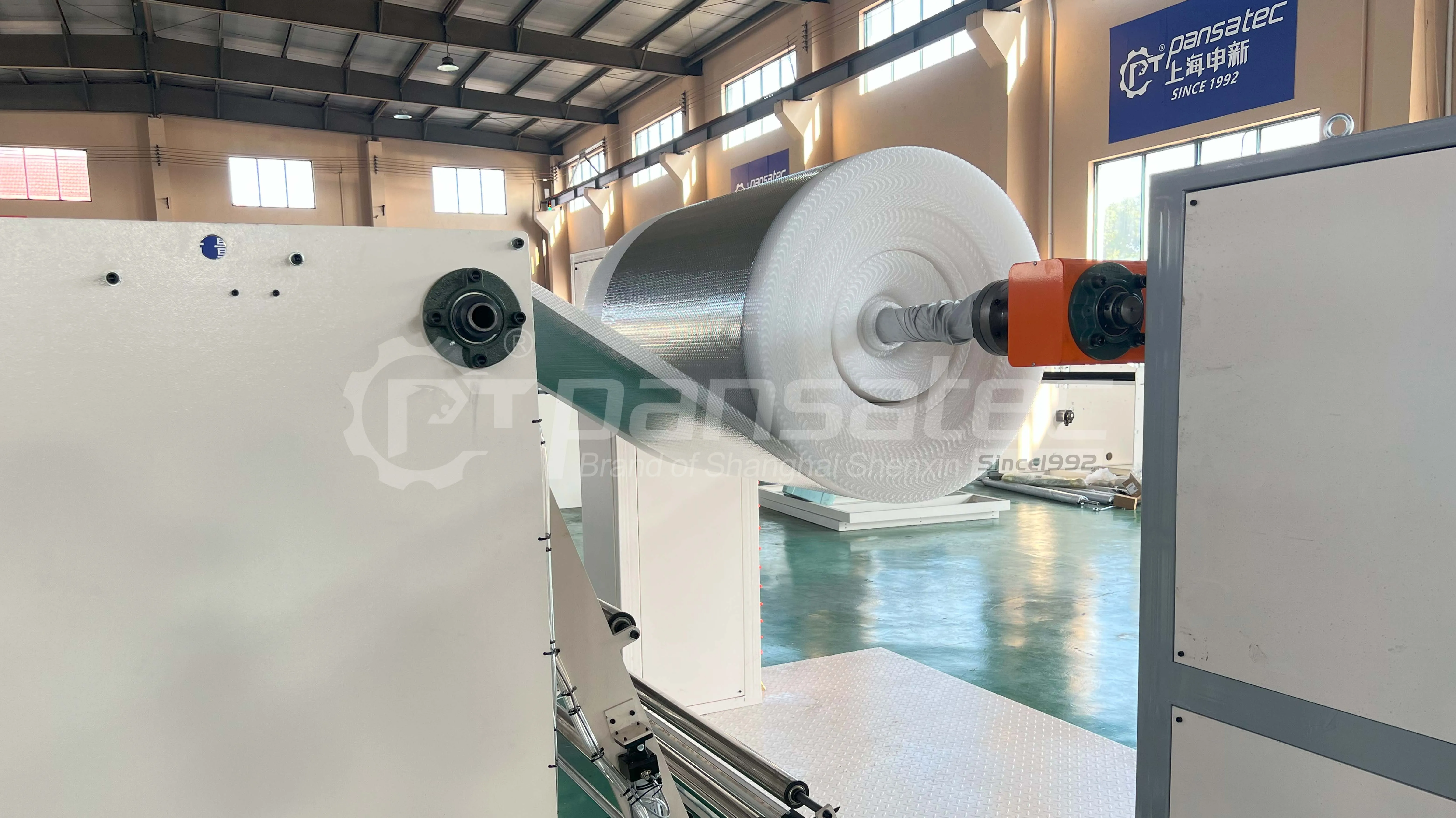 Shanghai Shenxin High Speed Factory Precisely Manufactured Plastic air Bubble Film Wrap Sheet Roll Producing Machine