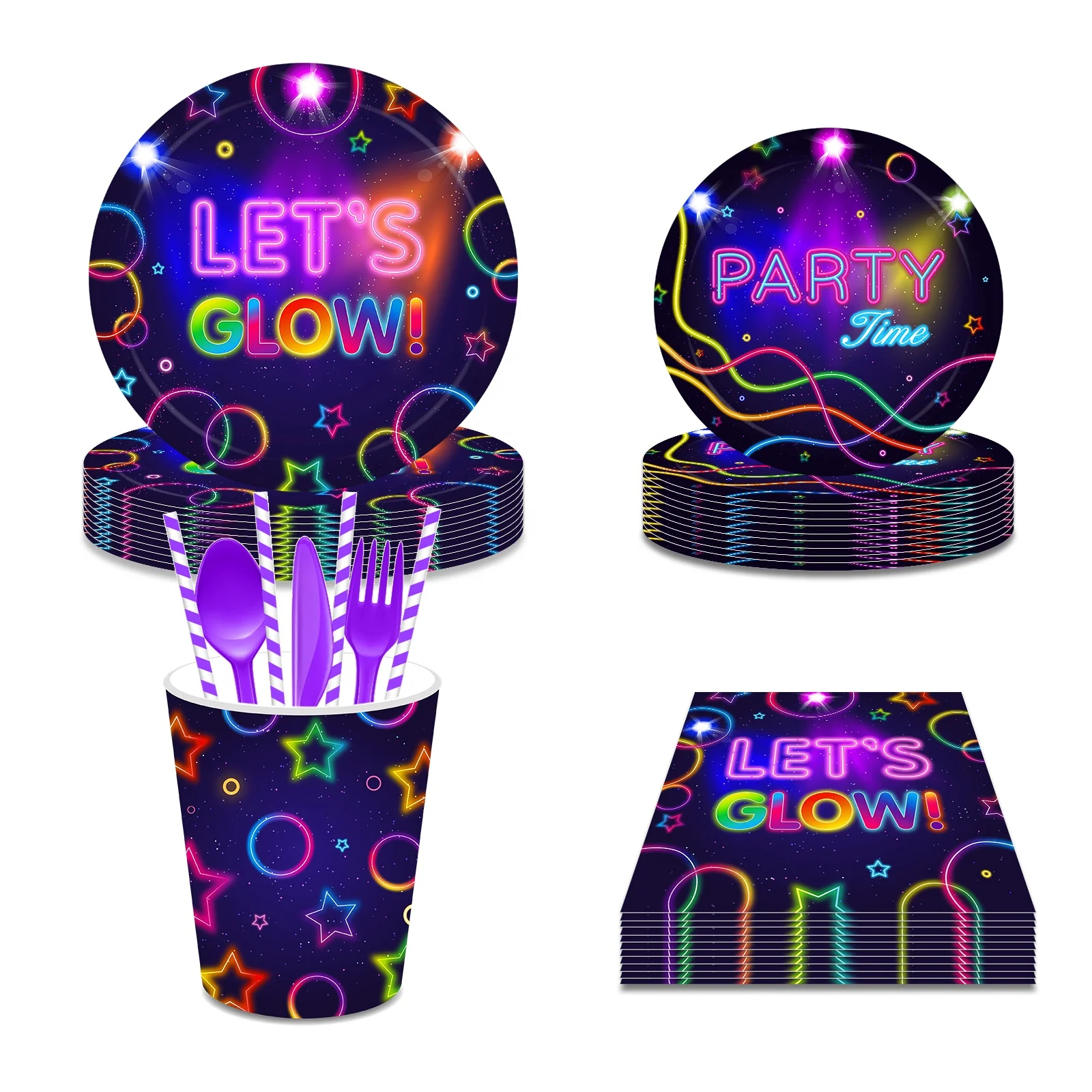 Glow Dark Party Supplies
