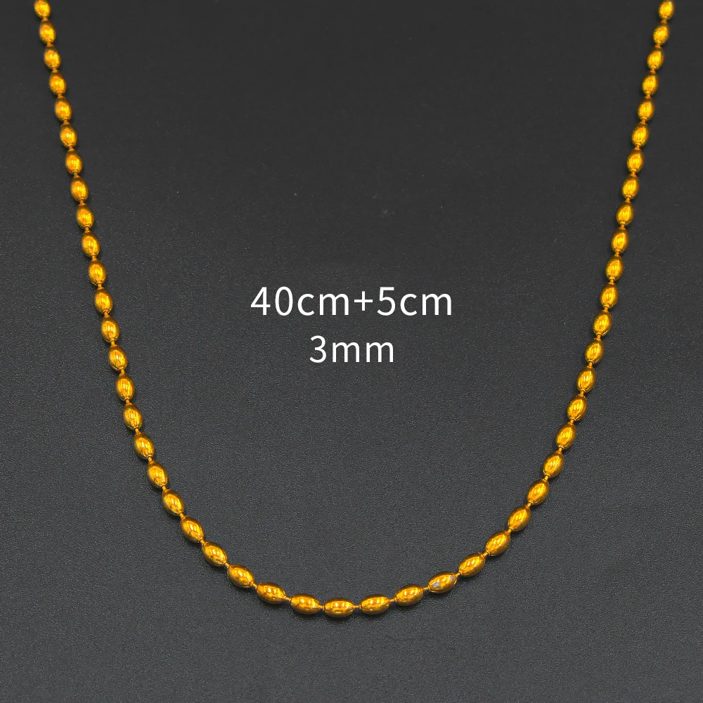 Non Tarnish Wholesale Fashion Jewelry Gold Plated Stainless Steel Necklace Chains For Jewelry