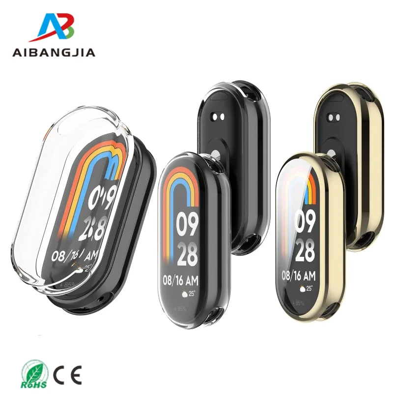 Plated Silicone Soft TPU Case for Xiaomi Smart Band 10 Screen Protector for  MI Band Protective Cover
