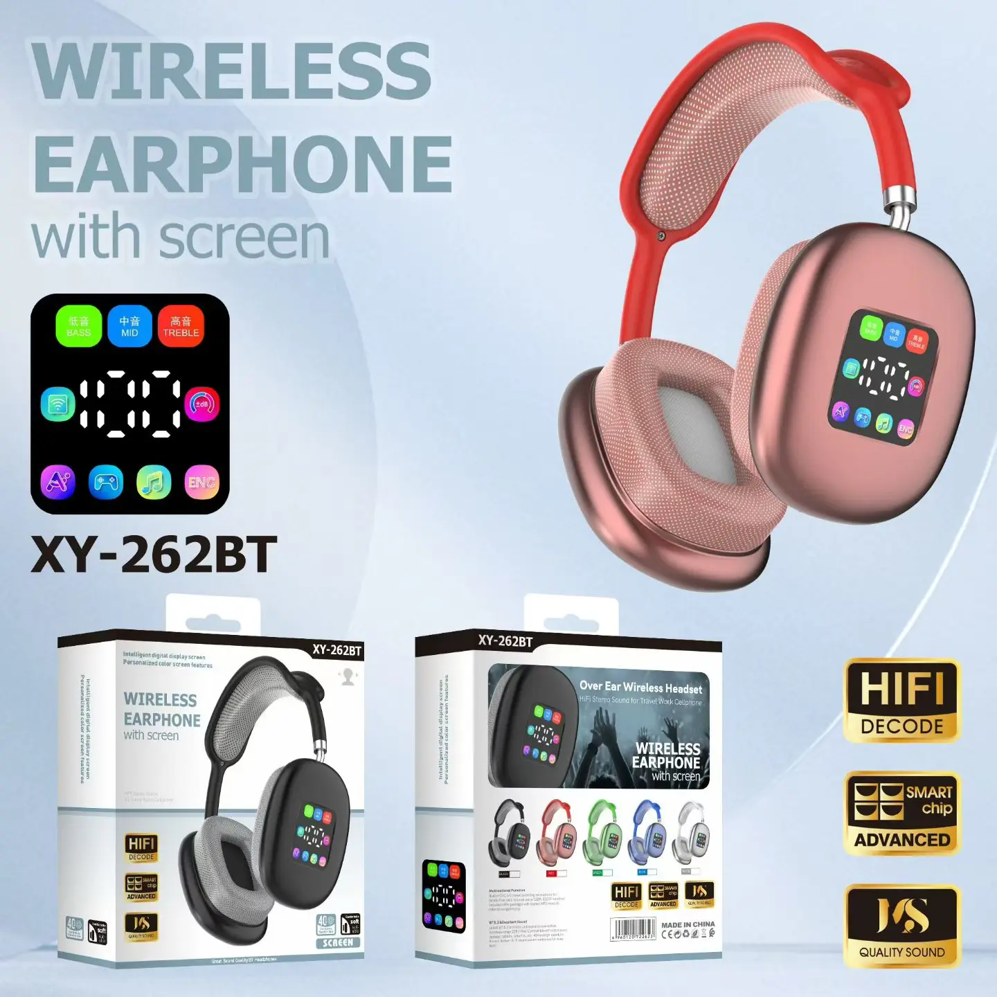 Soyto XY262BT over Ear Wireless Headphones - Dynamic Bass