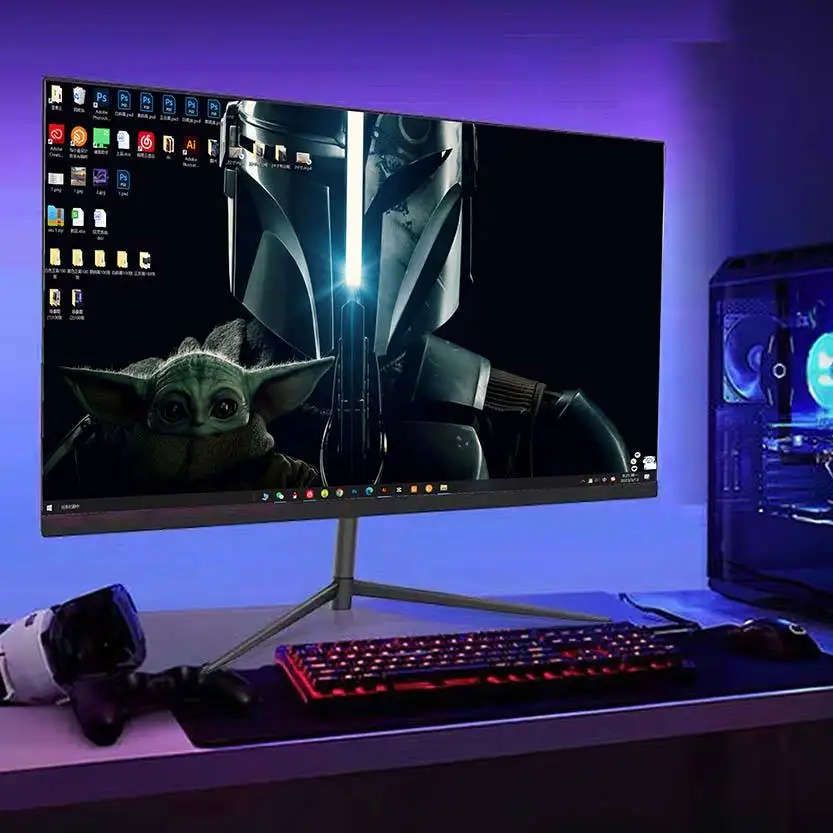 Monitor 32 Inch Curved Borderless Professional 4k Gaming Monitors Lcd Monitors for Desktop