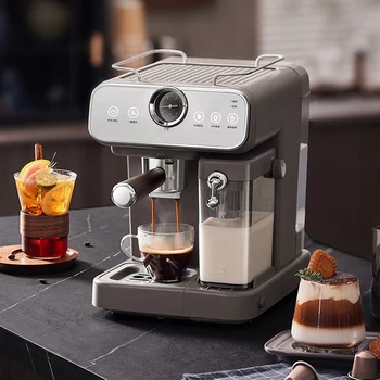 Customizable Portable Stainless Steel Espresso Machine Semi-Automatic Dual Boiler 20 Bar Coffee Maker with US Plug