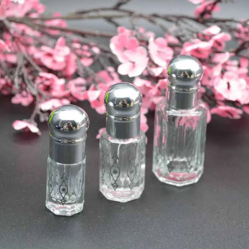 New Design 3ml 6ml 10ml 12ml Hot Stamping  Attar Bottle Oud Oil Perfume Bottle With Aluminum Cap