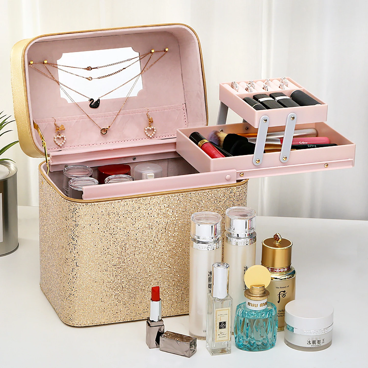 portable makeup organizers