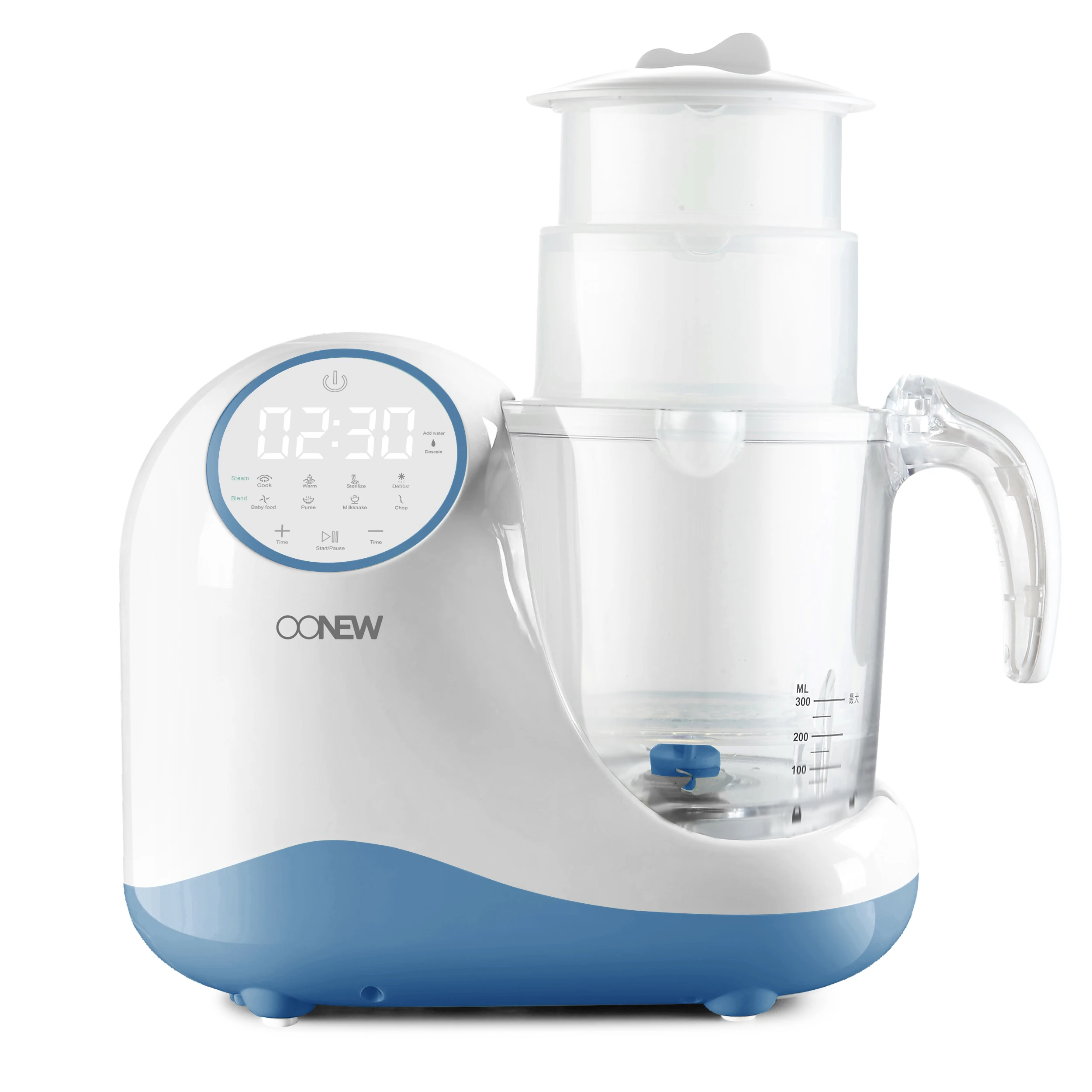 OONEW 8 in 1 Multifunctional Portable Intelligent Infant Baby Food Processor Maker Blender Steamer
