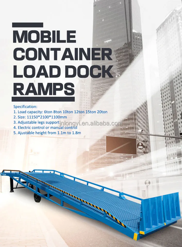 Mobile Loading And Unloading Platform Container Forklift Ramp ...