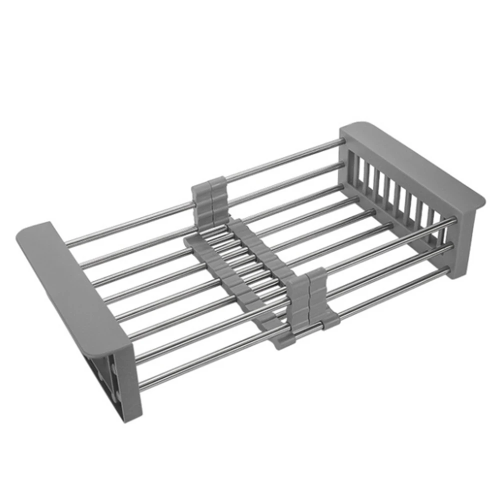 Kitchen Folding Telescopic Drainer Vegetable Plastic Strainer Wash