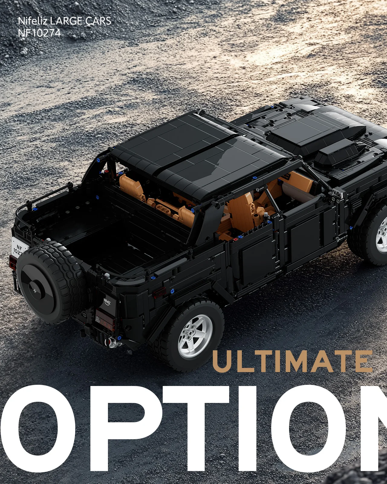 Off-Road Car Building Blocks Technical Model Kit for DIY and Vehicle Fans Nifeliz L002 Christmas Gifts for Kids