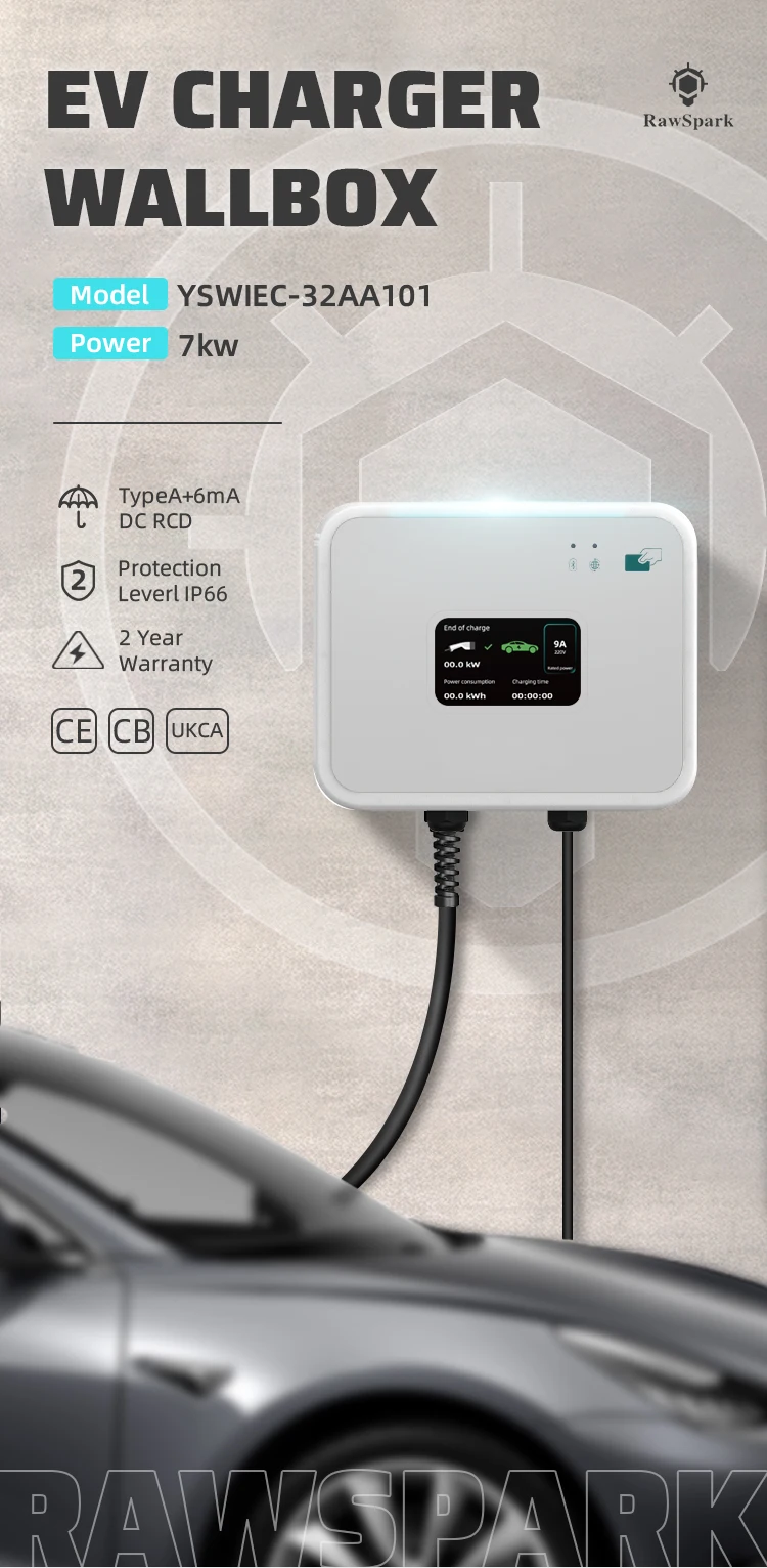 Type 2 Ev Charger Evse Wallbox 7.4kw Electric Ev Charger Accessories