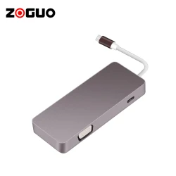 3840x2160 4K VGA Type-c PD Docking Adapter USB HUB