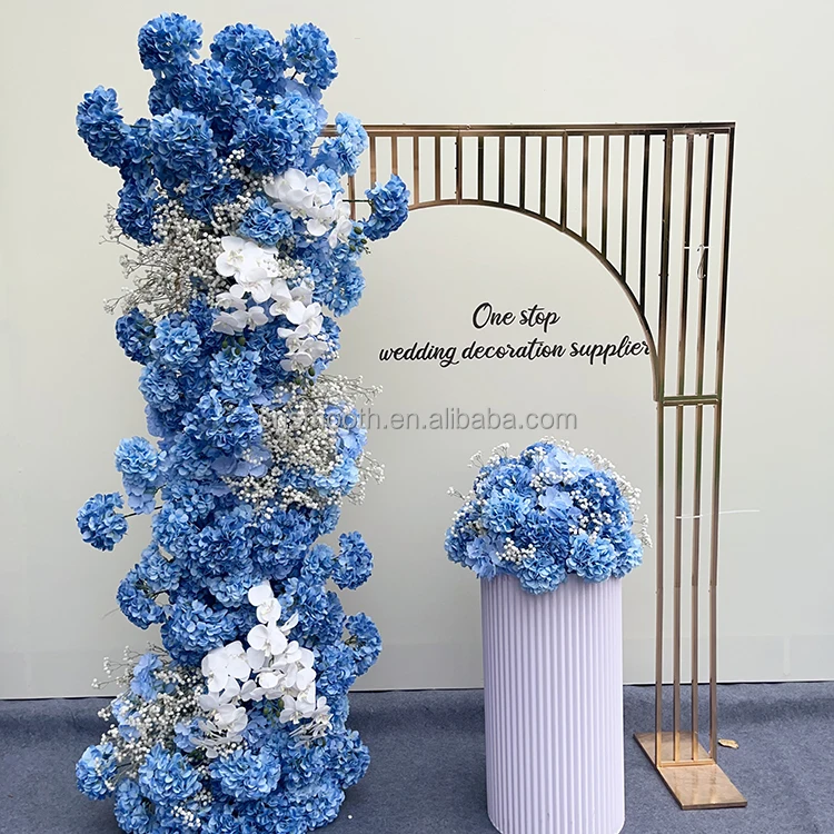 YIWOYI Bouquet di fiori secchi naturali, Gypsophila paniculata, ideali per feste di nozze o decorazione della casa, 15-30 cm, 20 g, blu navy