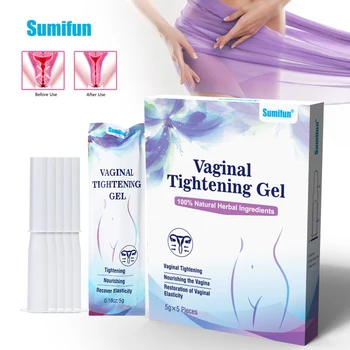 Sumifun 5 Pieces Feminine Hygiene Products Gynecological Gel Vaginal Tightening Gel