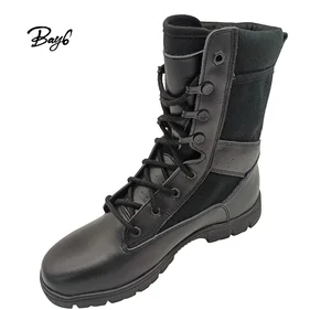 JDS High Quality Wear Resistant Full Grain Leather Plain Toe Desert Boots for Women and Men-Safety Shoes