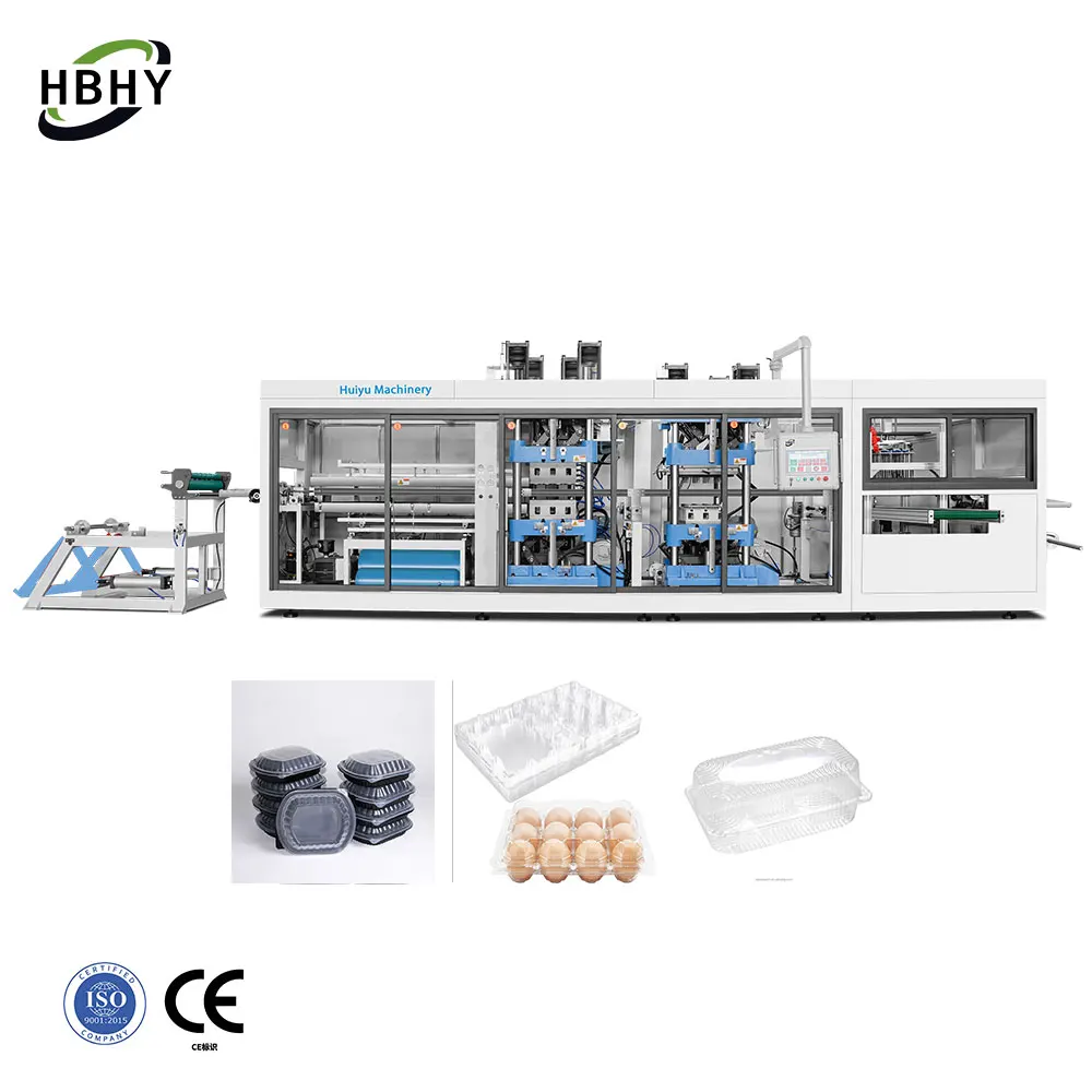 Fully Automatic Servo Drive Plastic Cup Making Machine Plastic Vacuum Thermoforming Machine Making
