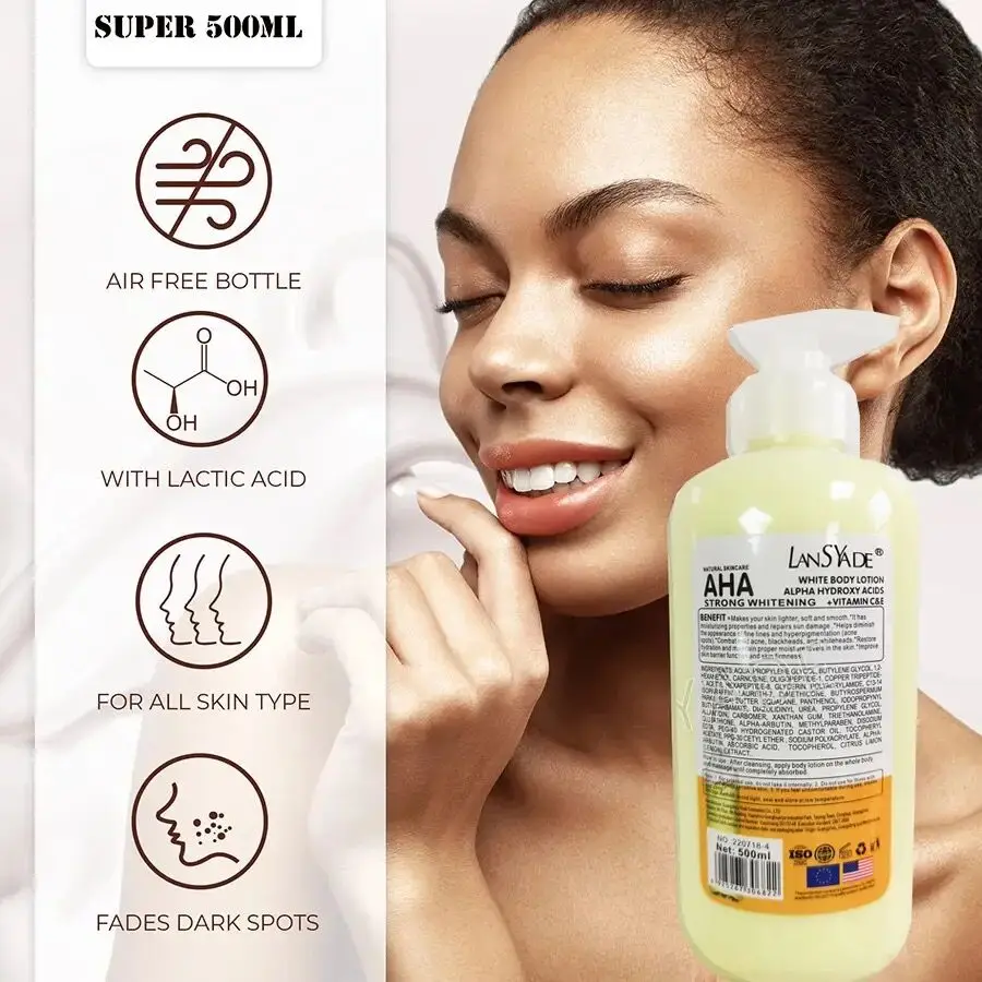 Lansyade Organic AHA Body Lotion - Brightening & Moisturizing