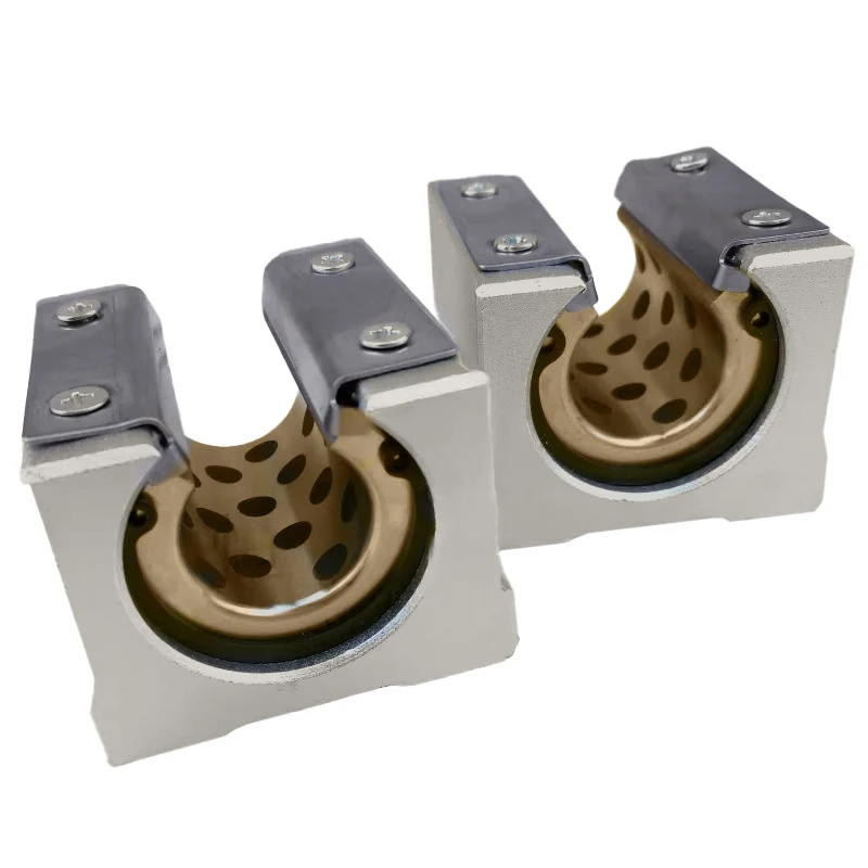 Hengdong Graphite Copper Sleeve Slider Open Type Linear Guide Bearing SBR16UU SBR20UU Dustproof High Temperature Resistant