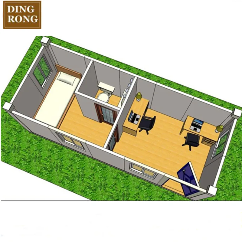Collapsible Detachable Prefab Prefabricated 10ft 20ft 30ft 40ft 1 2 3 4 Bedrooms Tiny Portable Kit Container Office Home House