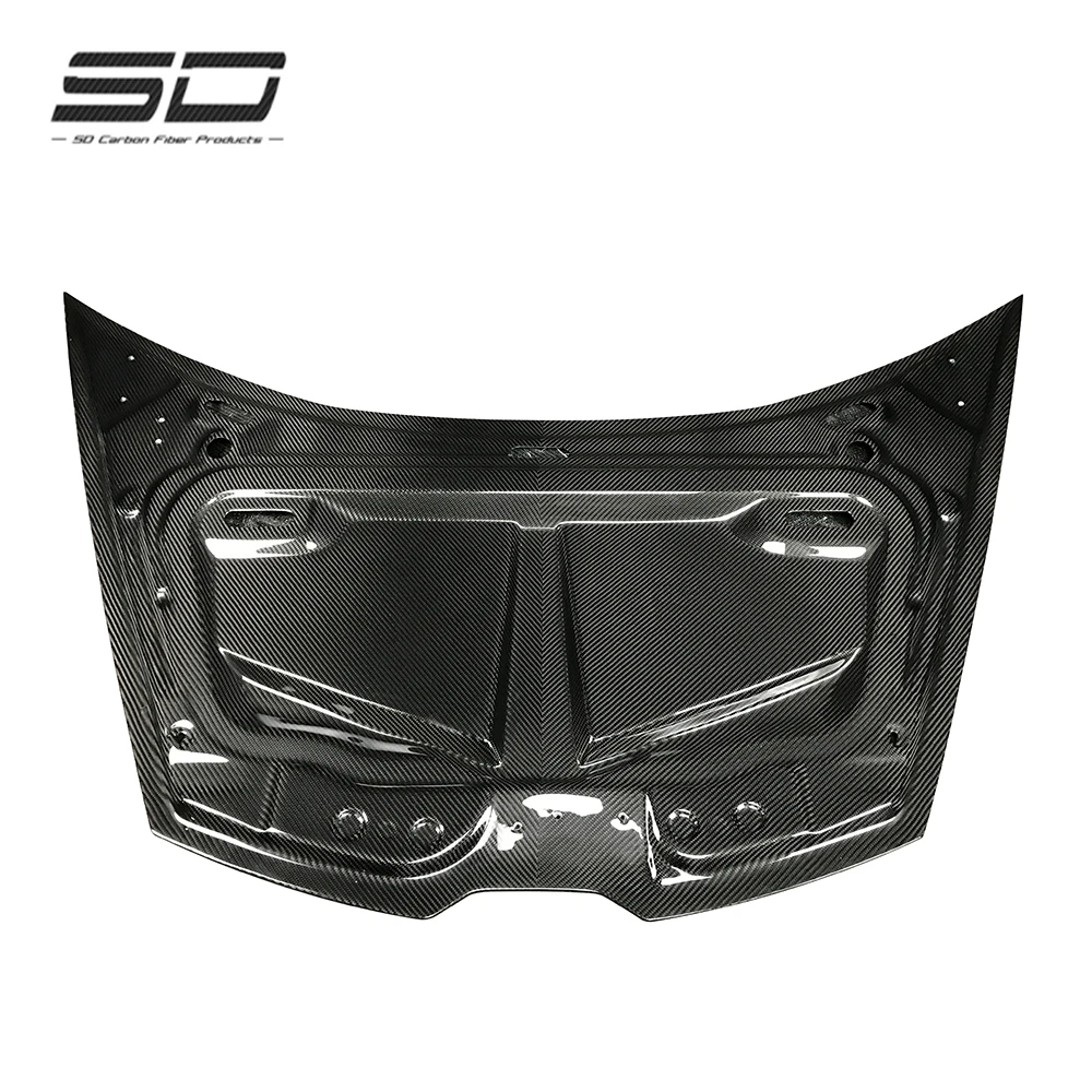 V Style Dry Carbon Fiber Bodykit Engine Hood Carbon Bonnet For Lamborghini Huracan LP610 LP580