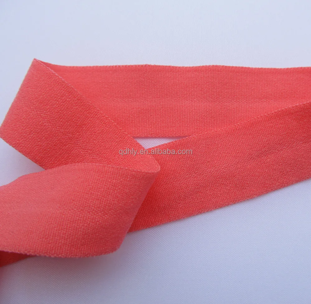 Hot Sale Custom Colors 20mm Lycra Tape Fold Over Elastic Binding Tape