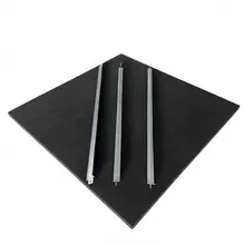 Black Mineral Fiber Board 600x600 Suspended Ceiling Tiles Acoustic Black False Ceiling Design